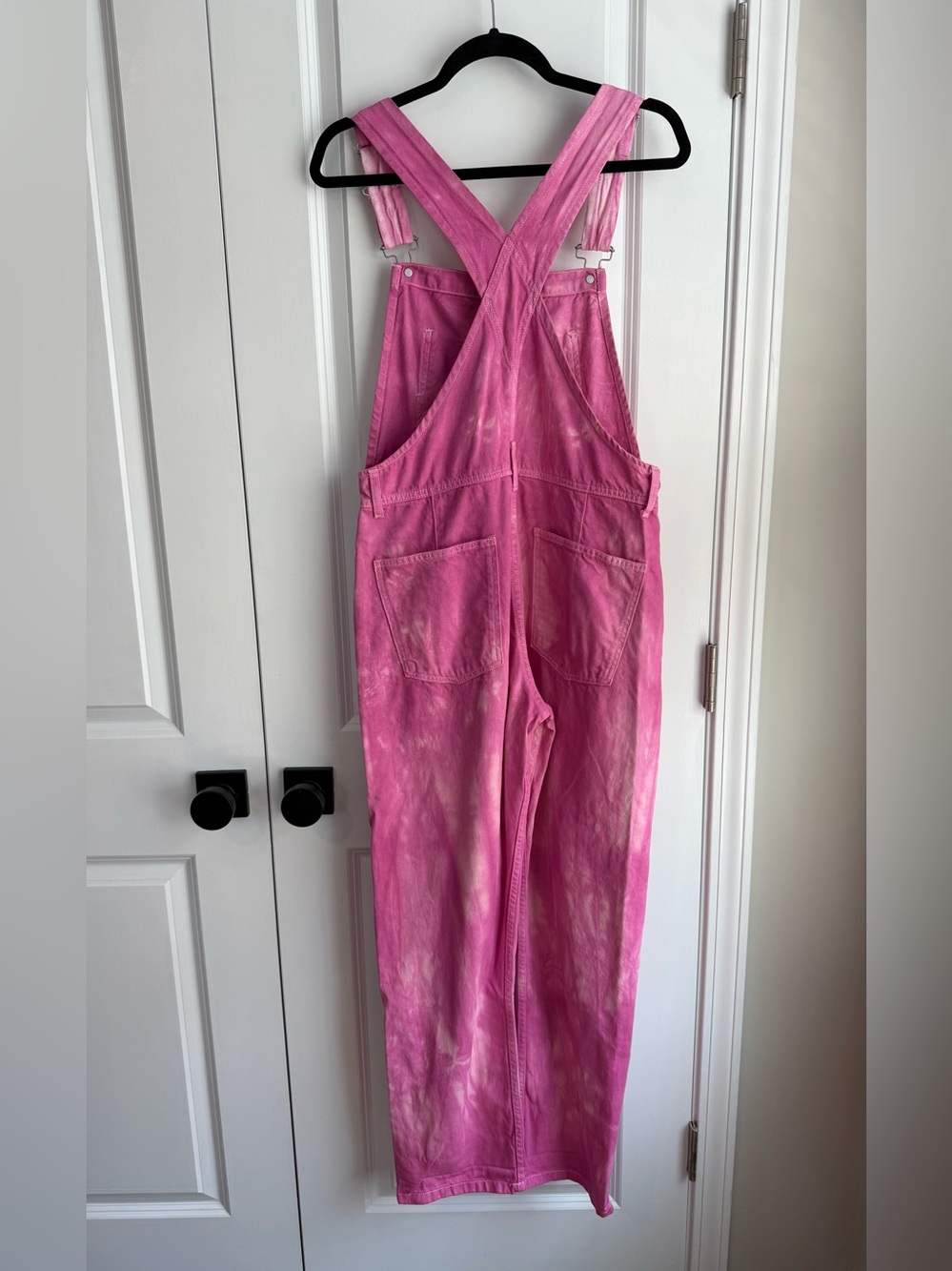 Free People We The Free Women’s Ziggy Denim Overall Straight Leg Electric Pick S - Picture 4 of 12